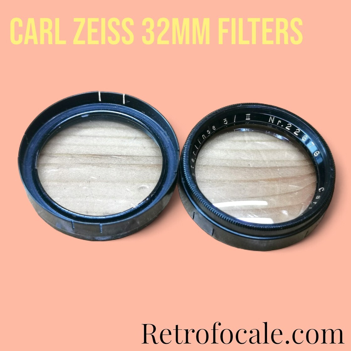 🖤 Carl Zeiss Distarlinse 32mm Filter Set🖤 Rolleiflex / Rolleicord