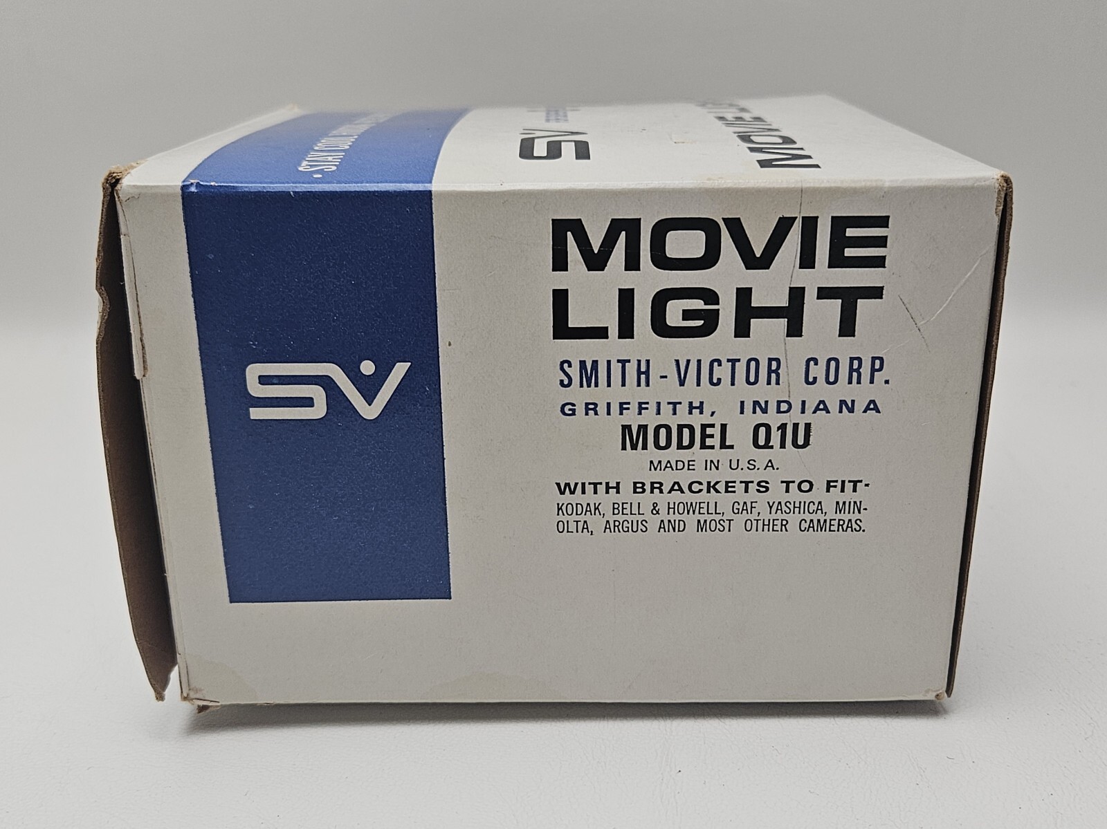 SV Movie Light For Super 8 Camera Q1U Box Brackets Smith Victor