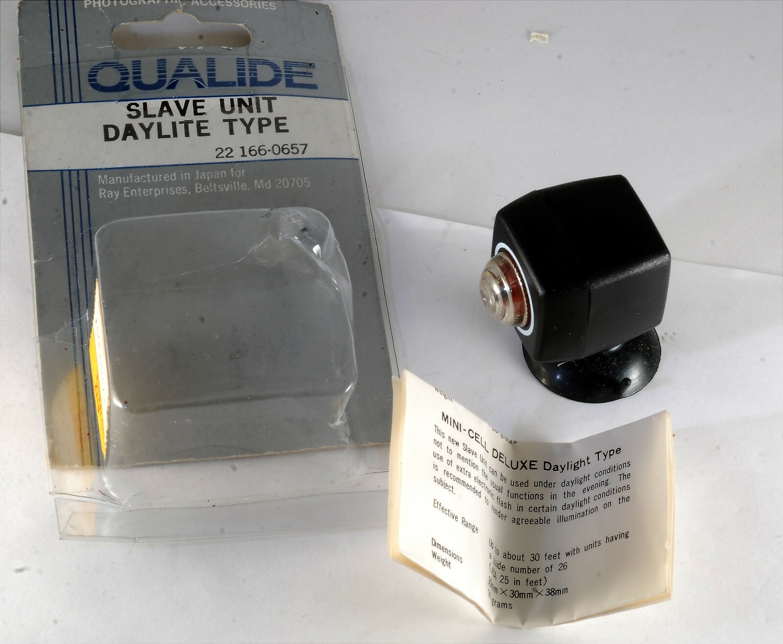 Qualide Slave Unit Daylite Type Remote Synchronized Strobes #22166-0657 NIP Rare