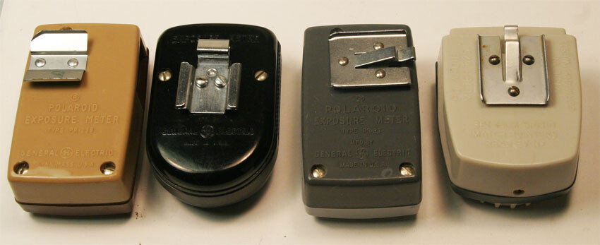Lot of 4 Polaroid Light Exposure Meter PR-23B, PR-22,625 & PR-23 Work