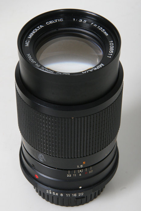 Minolta MC Celtic 135mm f3.5 lens – manual focus