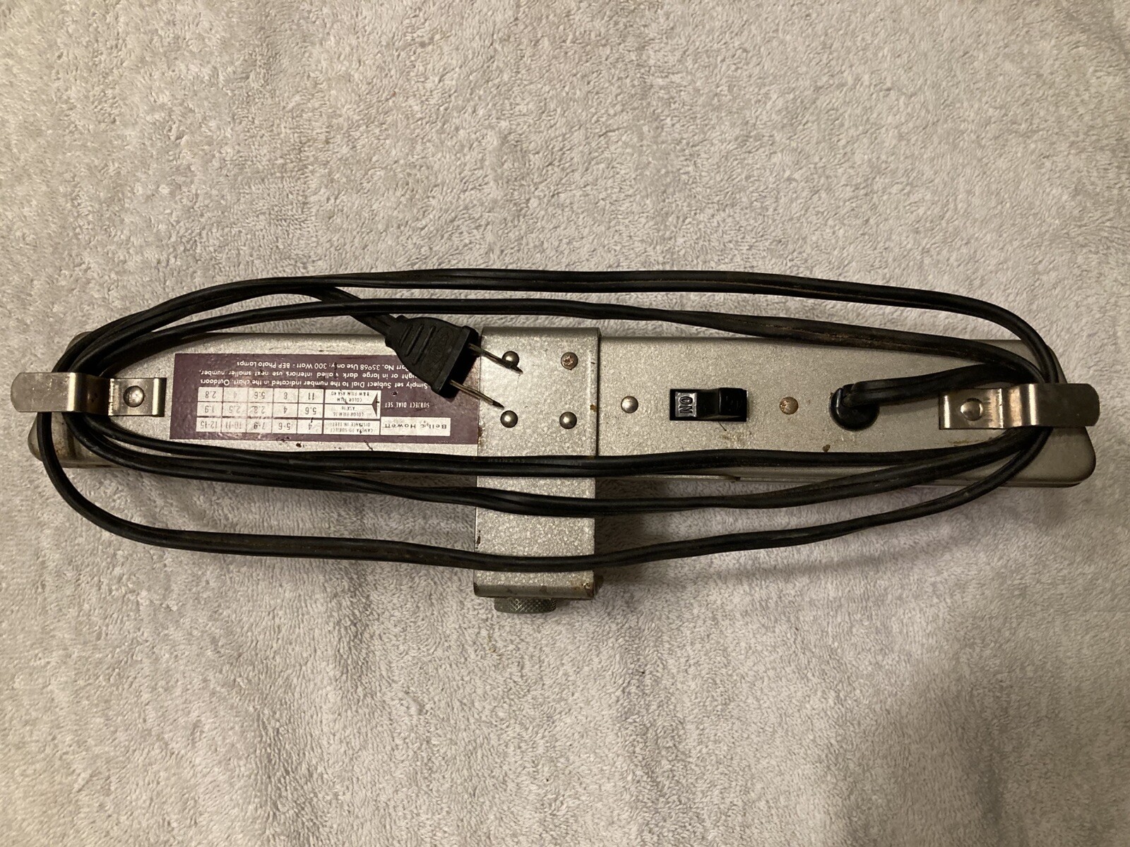 Vintage Bell & Howell Flood Light Bar Lamp, Light For Indoor Movies.