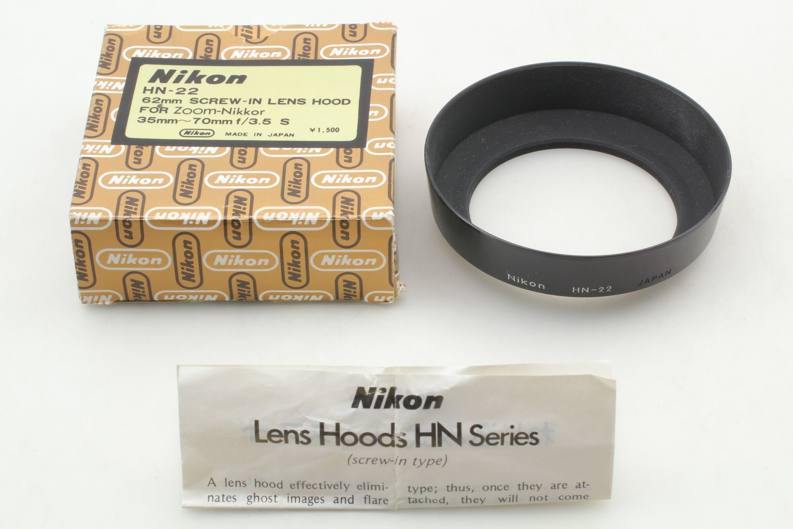 [Exc+5] Nikon HN-22 62mm Screw-in Lens Hood for 35mm-70mm F3.5s From JAPAN