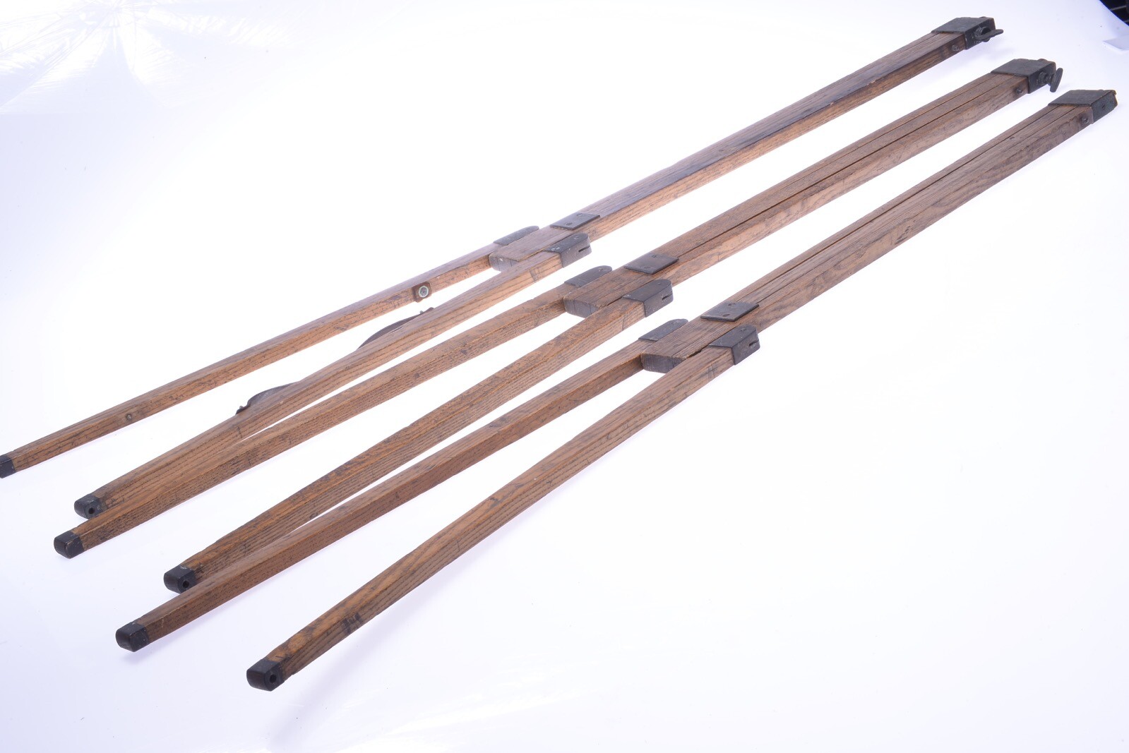 ✅ ANTIQUE WOOD TRIPOD 154CM, 60.62″ THORNTON? ROSS? LANCASTER? FIELD CAMERAS