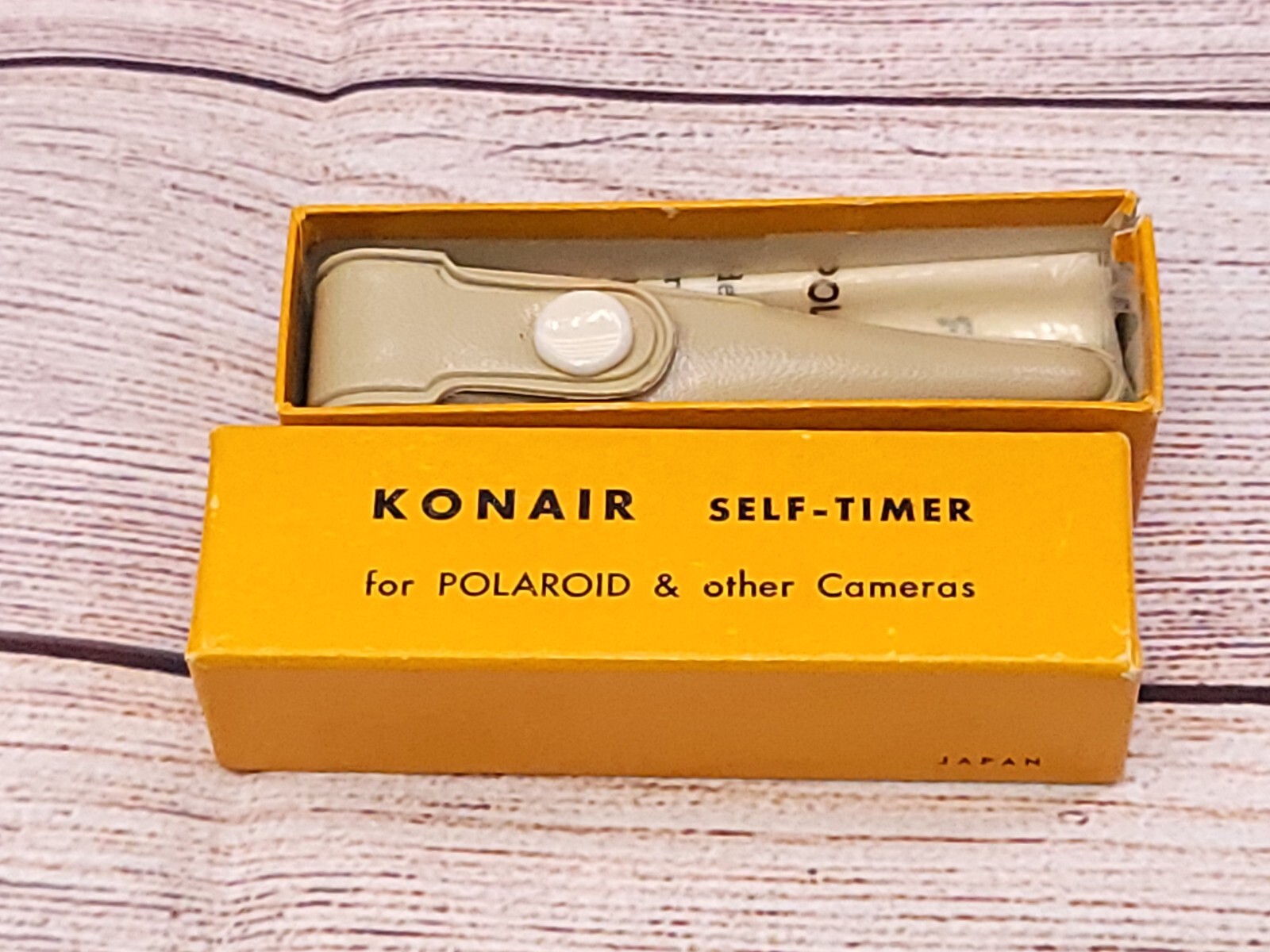 Vintage Polaroid konair Self Timer with Case Instructions Box made in Japan