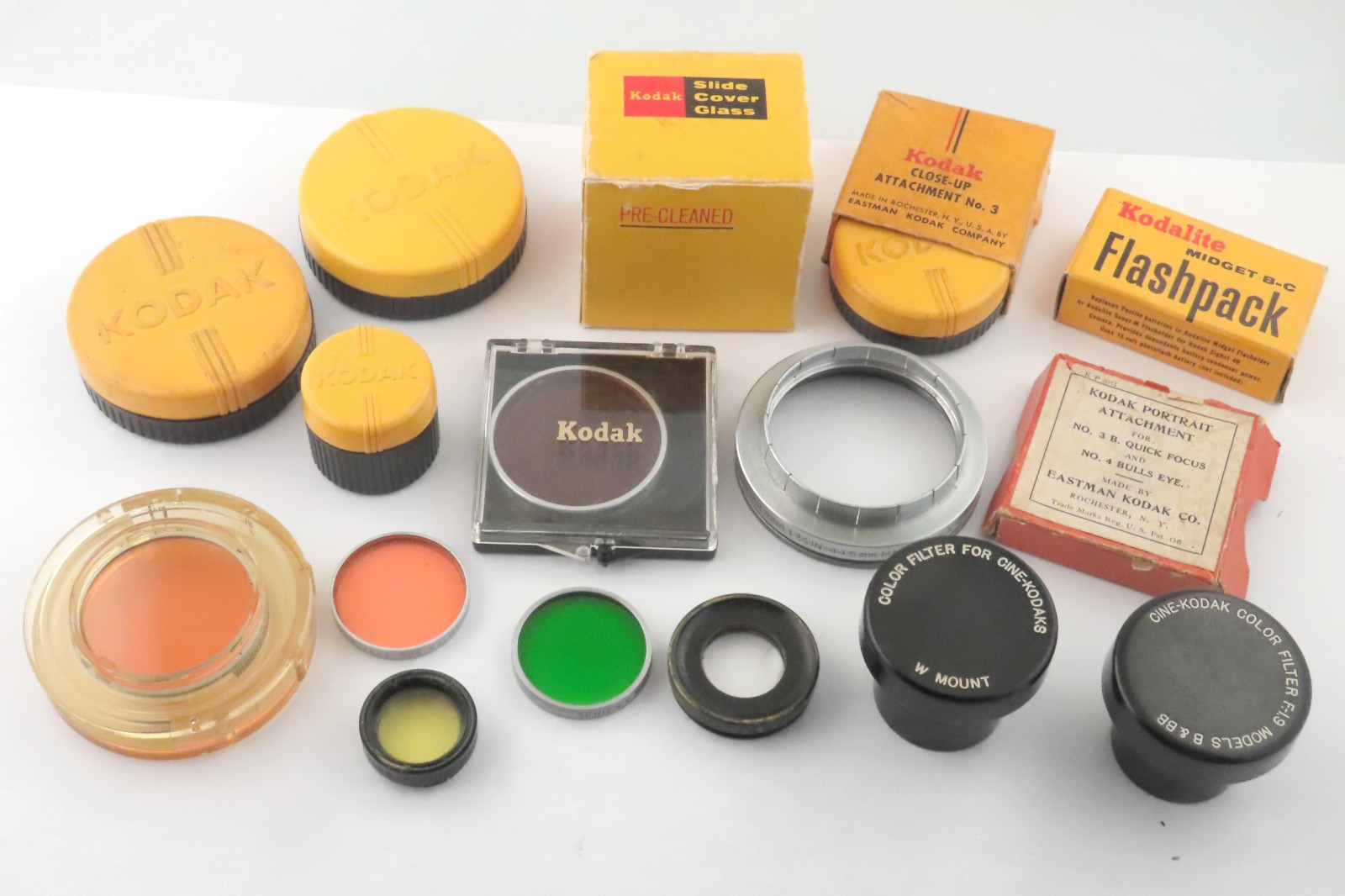 Lot of ANTIQUE / VINTAGE KODAK FILTERS and OTHER ACCESSORIES
