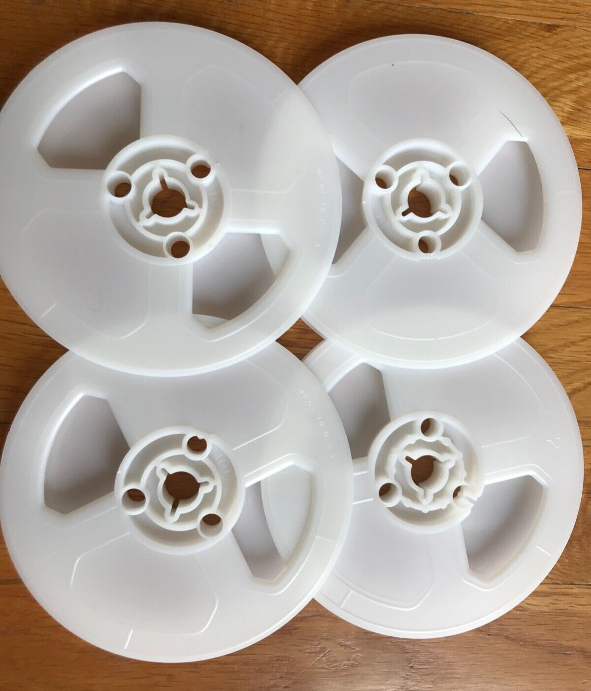 SUPER-8 200 ft. White Plastic Movie Film Reels – BRAND NEW 4-Reel Pack Super 8mm