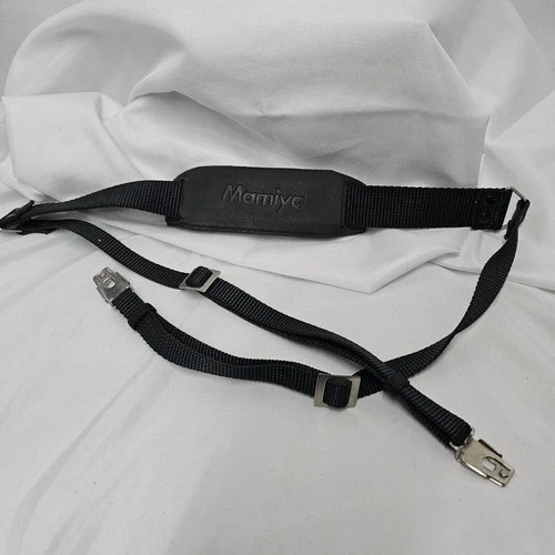 MAMIYA RB RZ CAMERA WIDE CARRYING NECK STRAP with CLIPS GENUINE ORIGINAL RB67