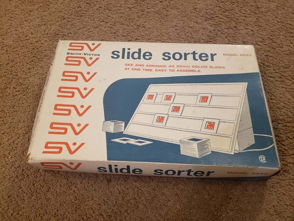 Vintage Smith-Victor SS40 slide sorter -working w/ orig box