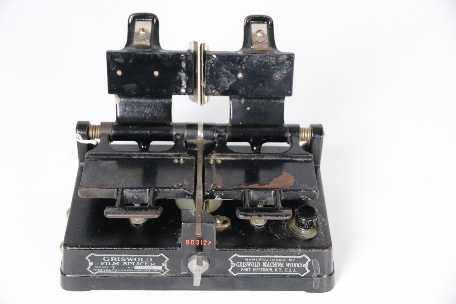 Griswold Model T Cast Iron Cement 35 mm Film Splicer 1920’s Antique