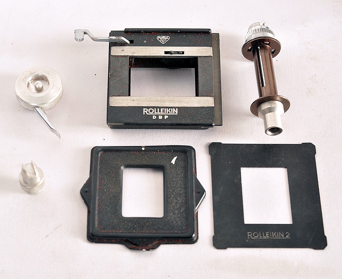 Rollei Rolleiflex TLR Rolleikin 35mm Film Adapter Conversion Kit In Hard Case(c)