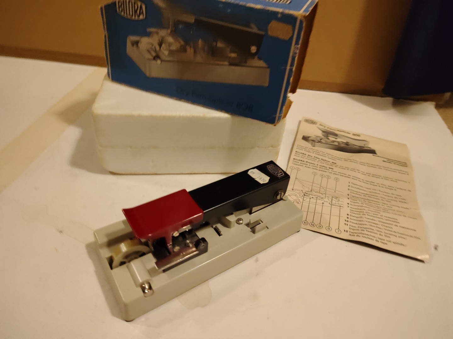 VINTAGE BILORA SUPER 8mm 808 DRY FILM SPLICER West GERMANY Camera Equipment