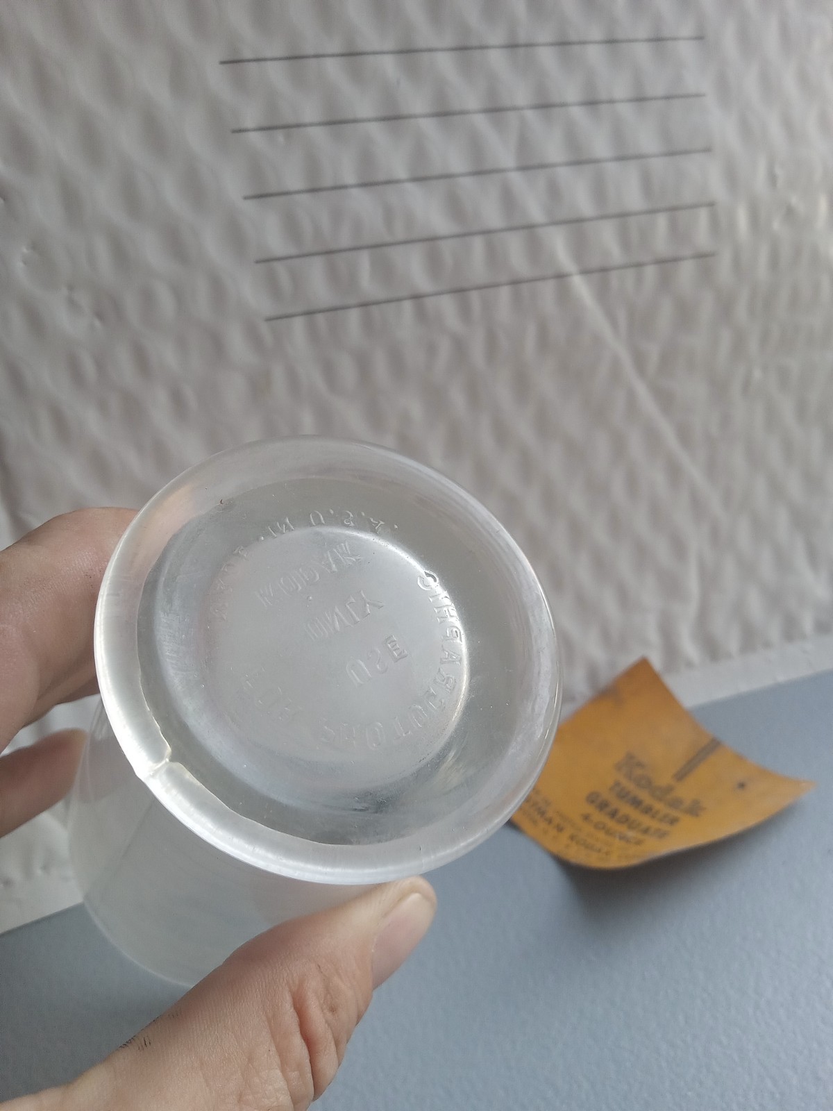 Vintage Eastman Kodak Co. Photographic 4 oz Glass Measuring Beaker Rochester, NY