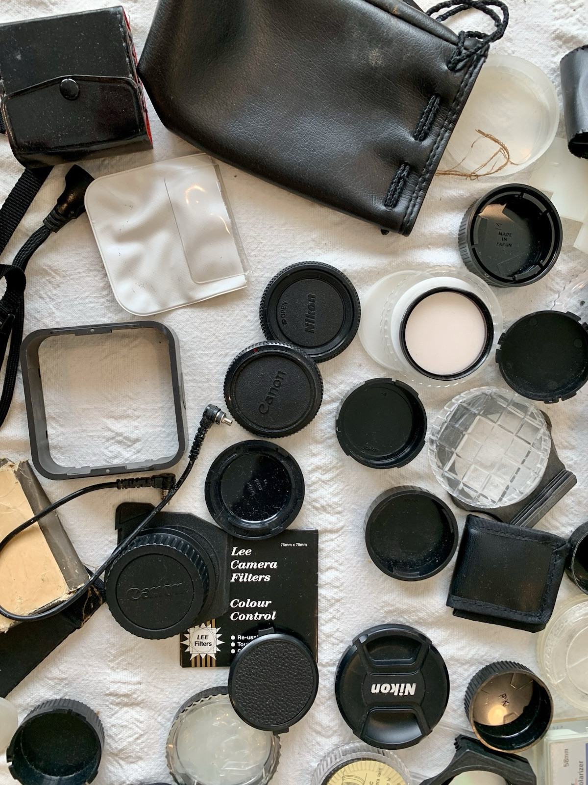 Lot of Vtg Photo Accessories Nikon Pentax Canon