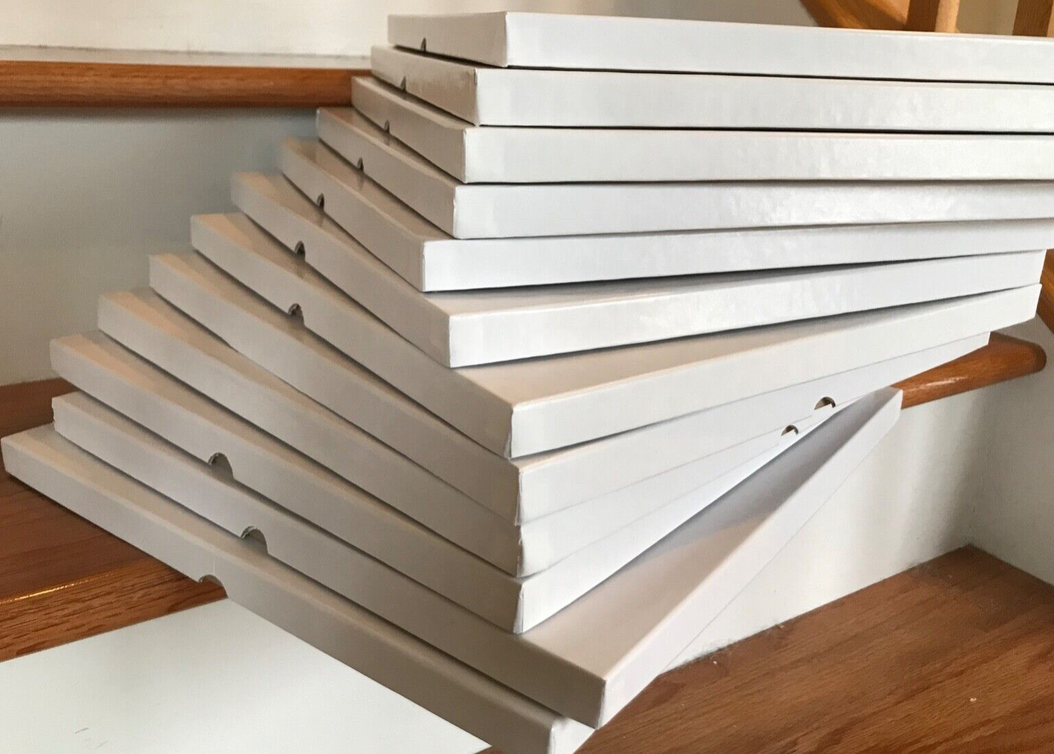 NEW Super-8 1200 ft white cardboard box to hold your feature film reels for Elmo
