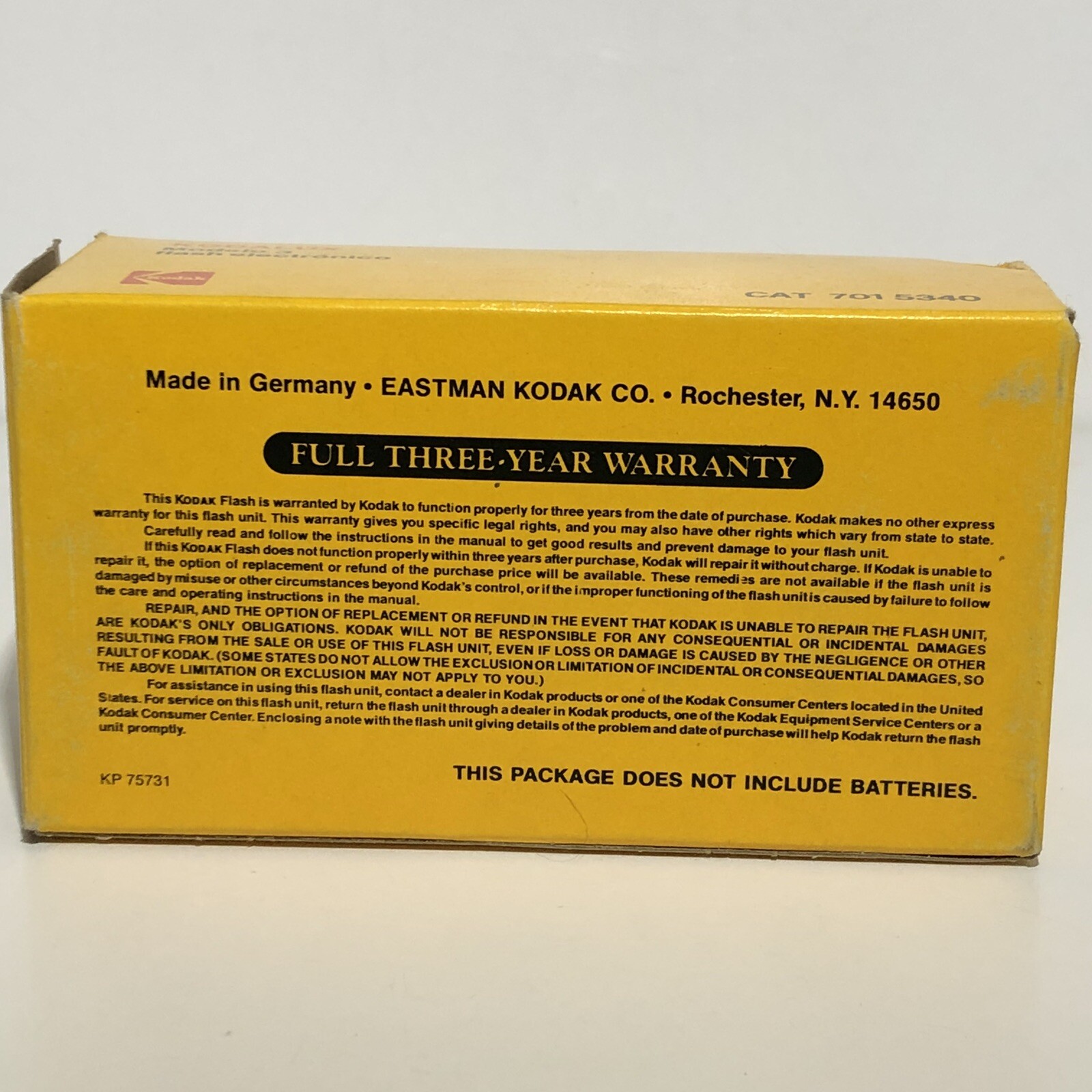 Vintage Camera Electronic Flash Unit Kodak Kodalux Model 3 NEW in Box