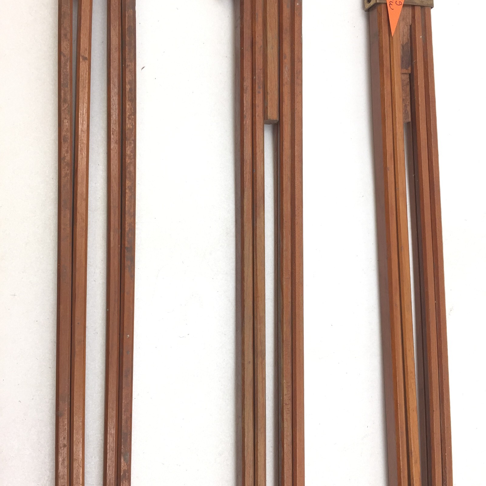 Antique 3-Part Camera Tripod Legs, Wood, Folding, Some Damage