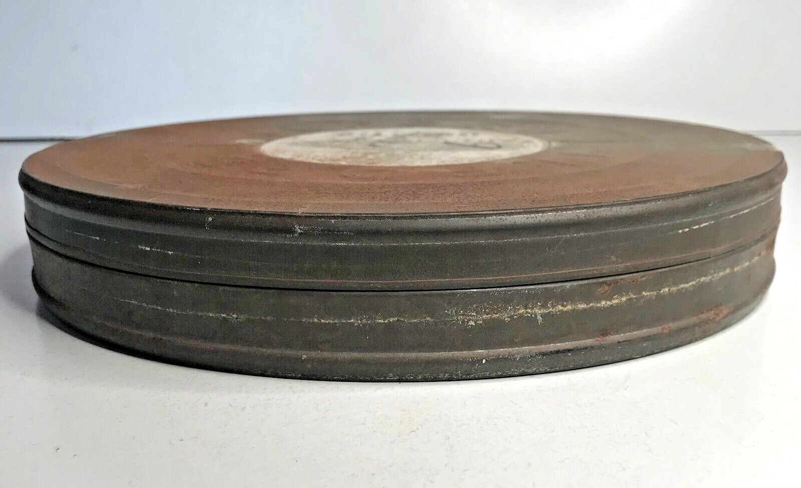 Ilford Vintage Metal Movie Reel Tin 27 cm Can Made in England