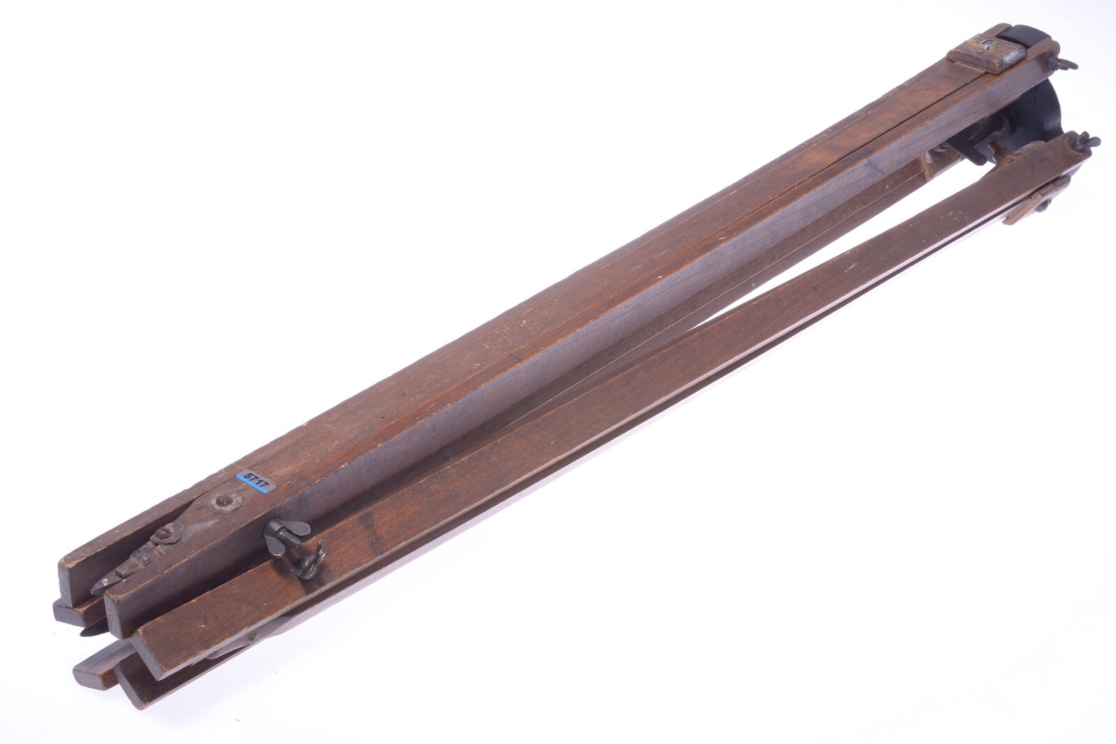✅ ANTIQUE WOOD TRIPOD 132CM 51.96″ GLASS PLATE LARGE FORMAT FIELD VIEW CAMERA