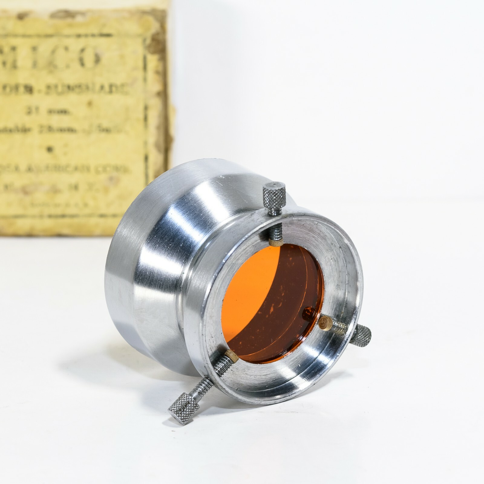 MICO (Mimosa American Corp.) Lens Filter Holder & Shade | Orange Filter | Excell