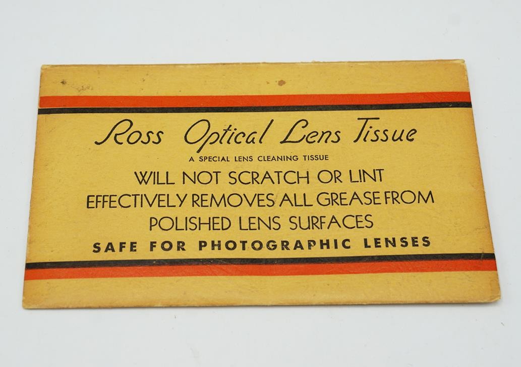 Ross Optical Camera Lens Tissue Envelope Advertising