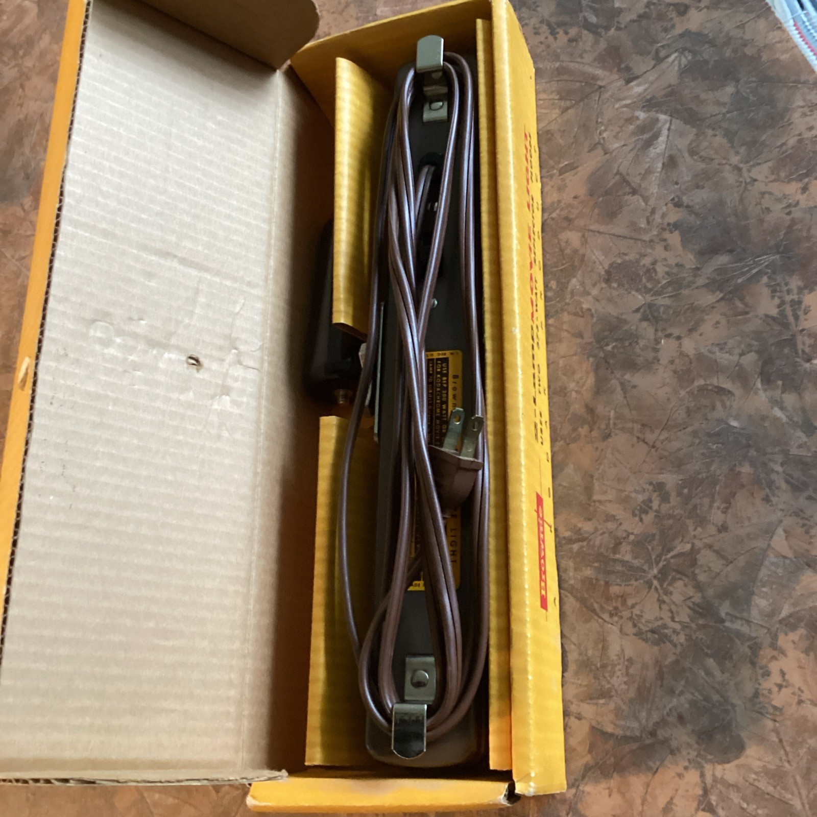 Kodak Brownie 2 Lamp Movie Light Model 1 Vintage Tested Works With Box, Made USA