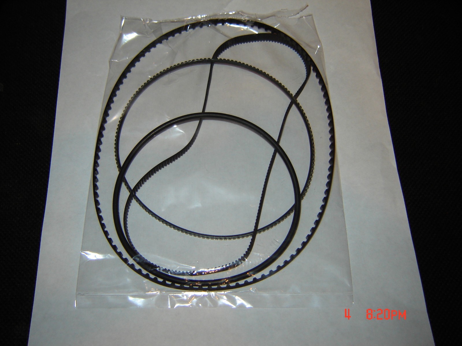 Elmo 16-CL Projector Belts,with Teethed Rear Arm Belt, 4 Belt Set,World Shipping