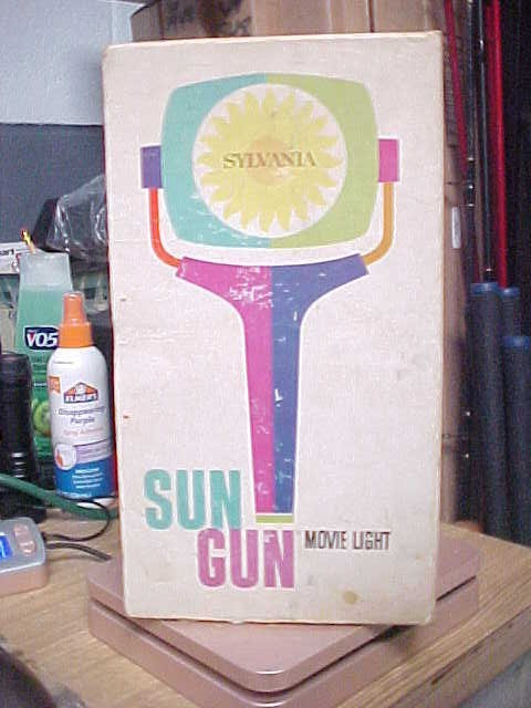 Vintage Sylvania Sun Gun Movie Light SG-1 Handheld Video Camera Lamp 120V Tested