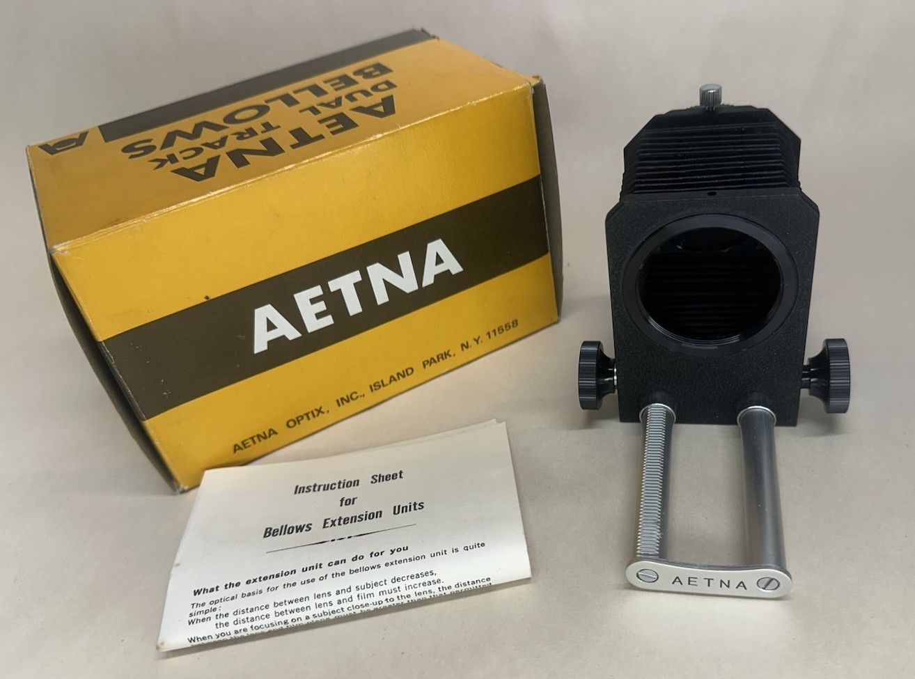 Aetna Dual Track Bellows for Pentax 35mm Film Camera Vintage Lens Adapter