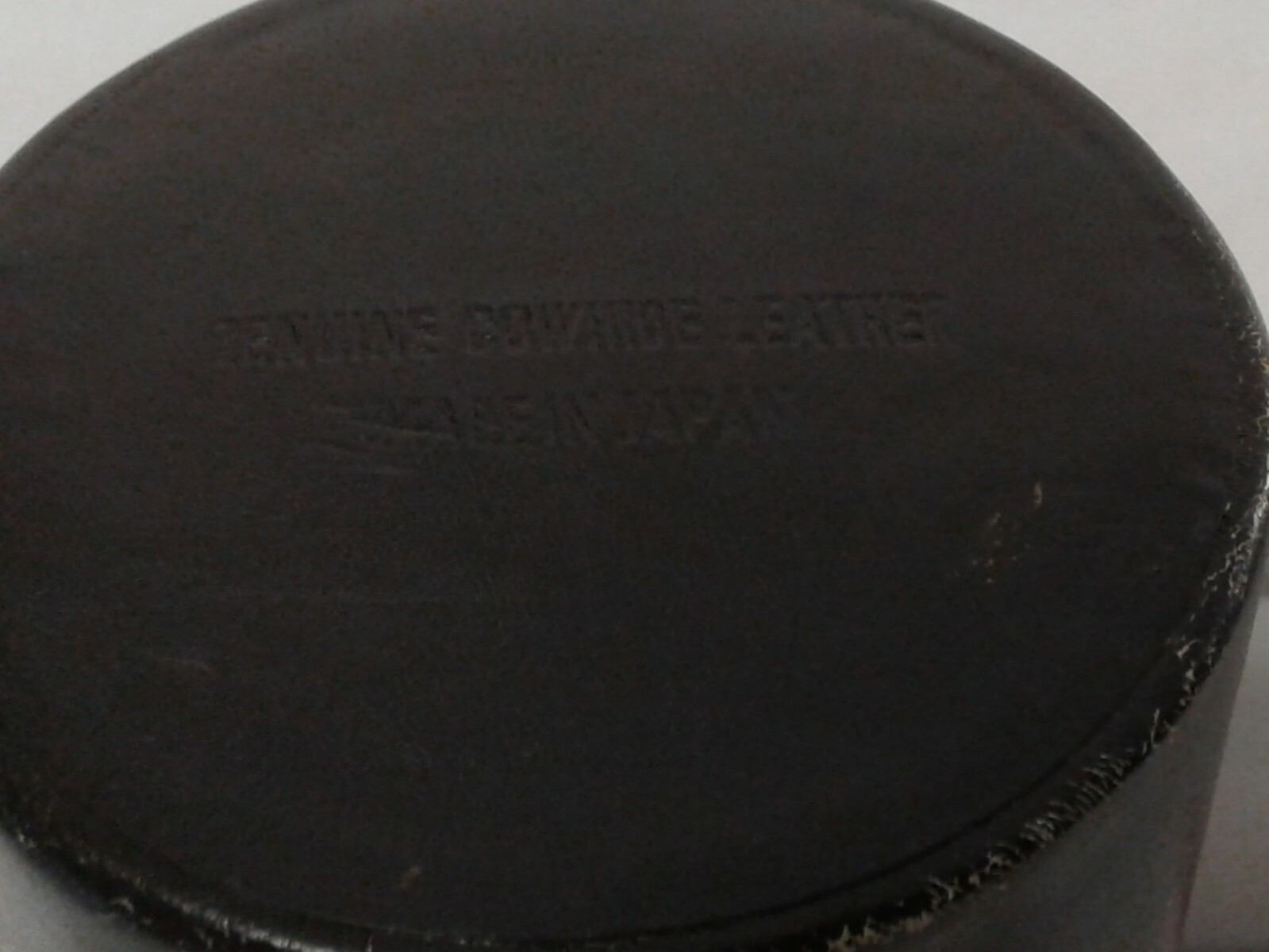 Vintage carry case for accessory camera lens 7″ inside has strap cowhide JAPAN