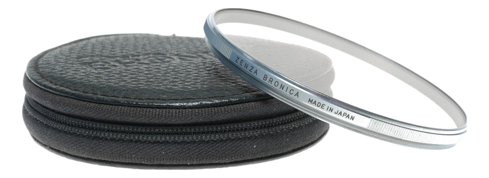 Zenza Bronica 82mm L-1A camera lens filter in pouch