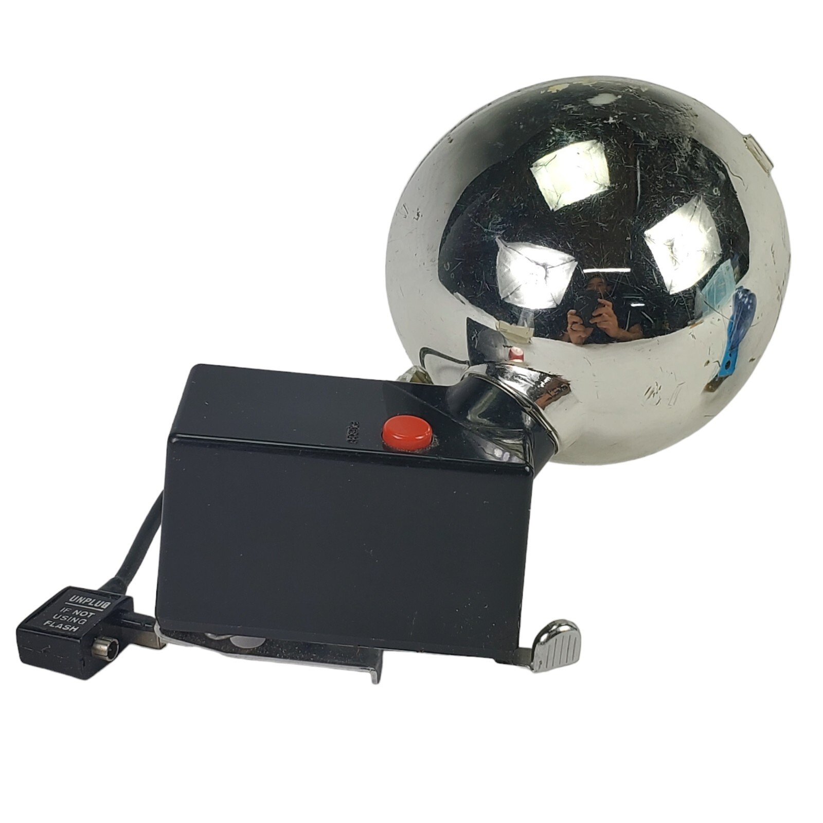 Polaroid Model 268 Vintage Flash with Sylvania Blue Dots For Sure Shots Bulbs