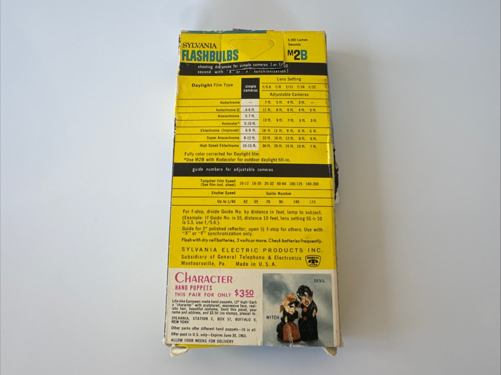 Sylvania Blue Dot Flashbulbs M3B Open Box