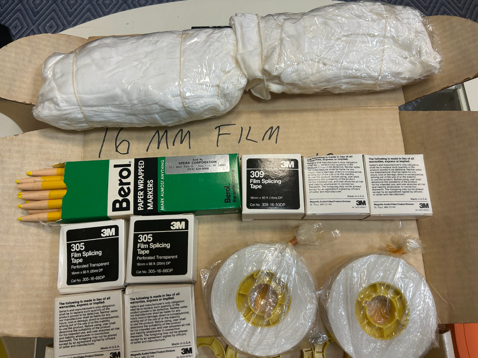 Vintage 16mm Film Equipment – 3M Tape, Film Reels, Cores, Markers