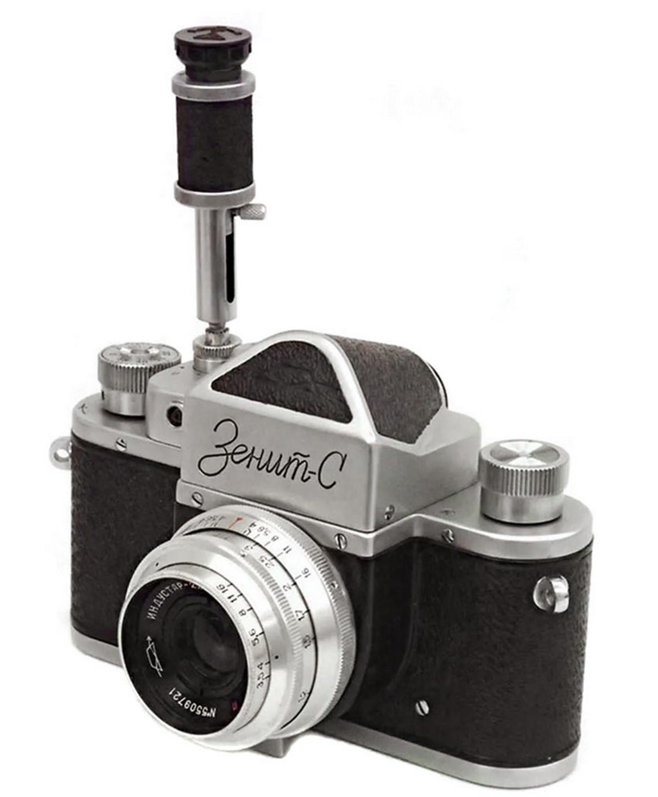 Vintage soviet pneumatic self-timer in box