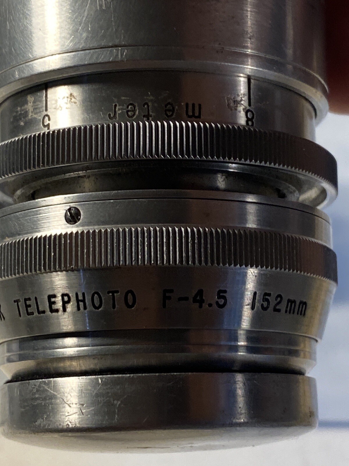 Cine-Kodak Telephoto 4.5 inch F4.5 lens by Eastman Kodak rochester New York USA