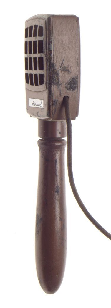 Airline microphone brush patent possibly for montgomery-ward rare collectable