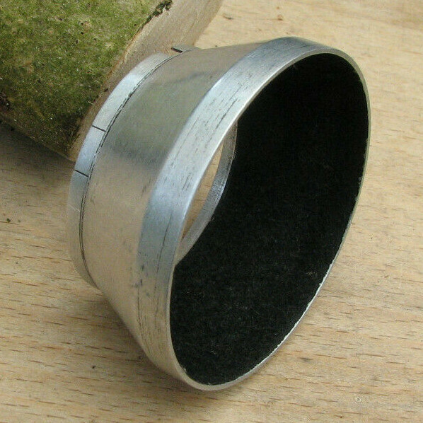42mm push fit slip on alloy light lens hood zeiss fit 57 x 25