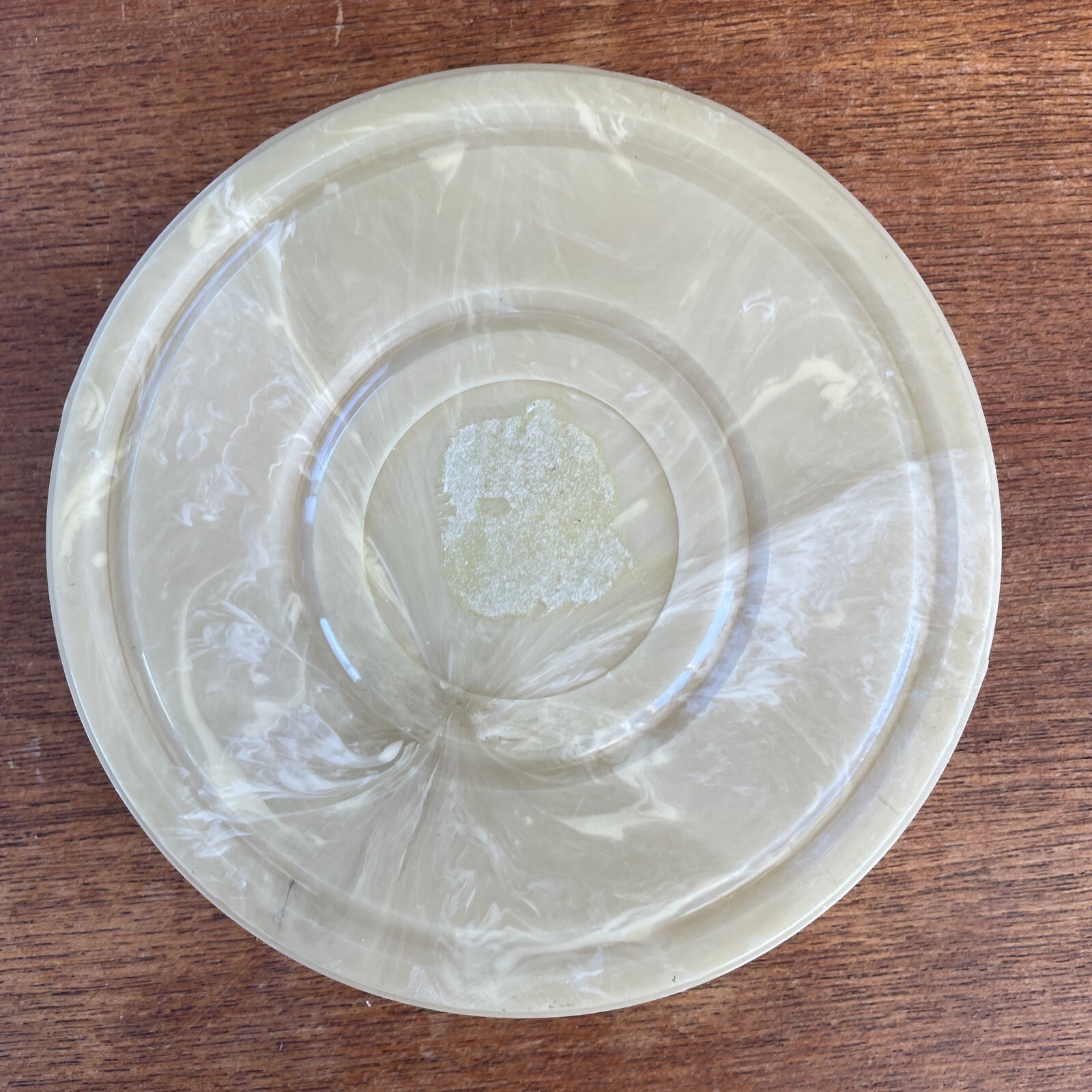 Empty Vintage 8mm Film Canister Marbled Plastic Swirled Mid-Century 5.25″ dia