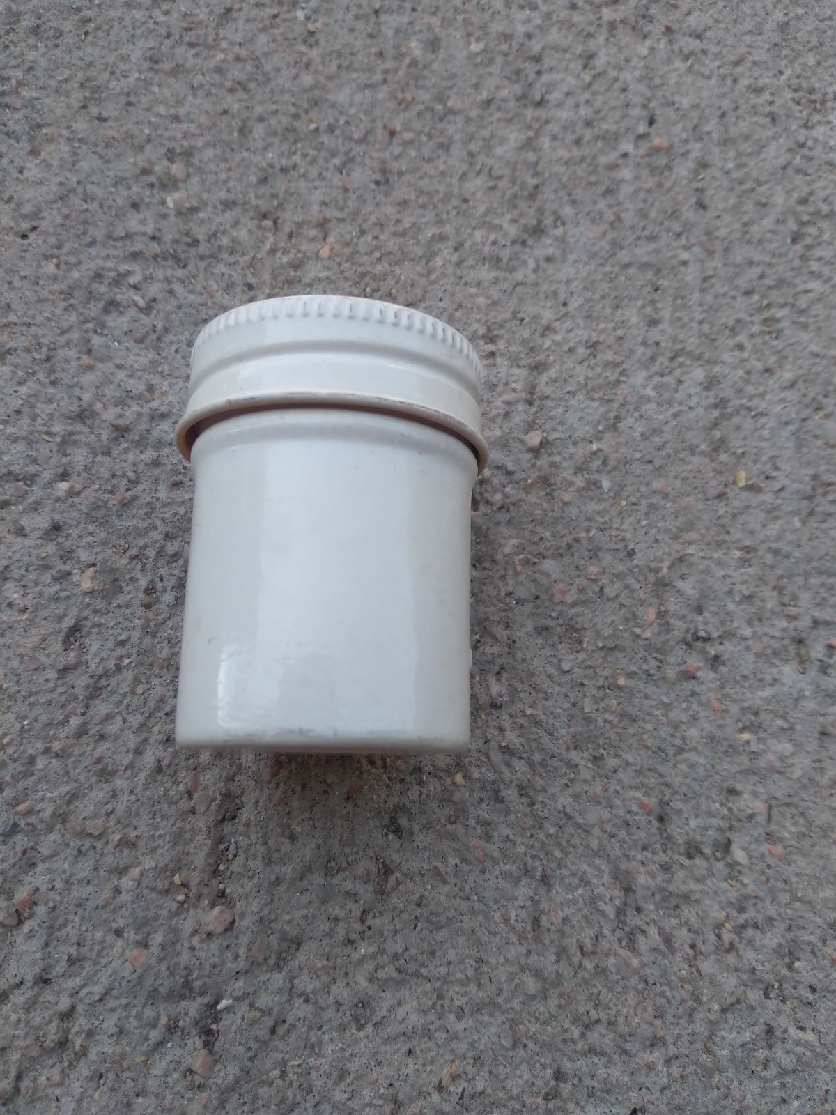 Vintage Metal Kodak 35mm Film Can Tin Holder White