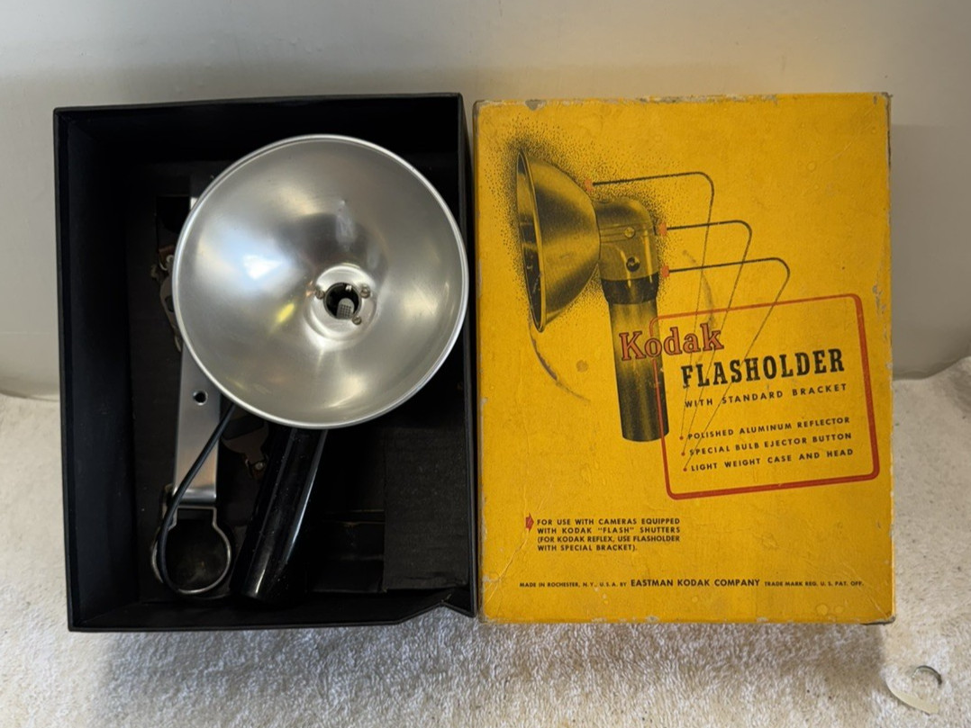 Vintage Kodak Standard Flasholder With Original Box.