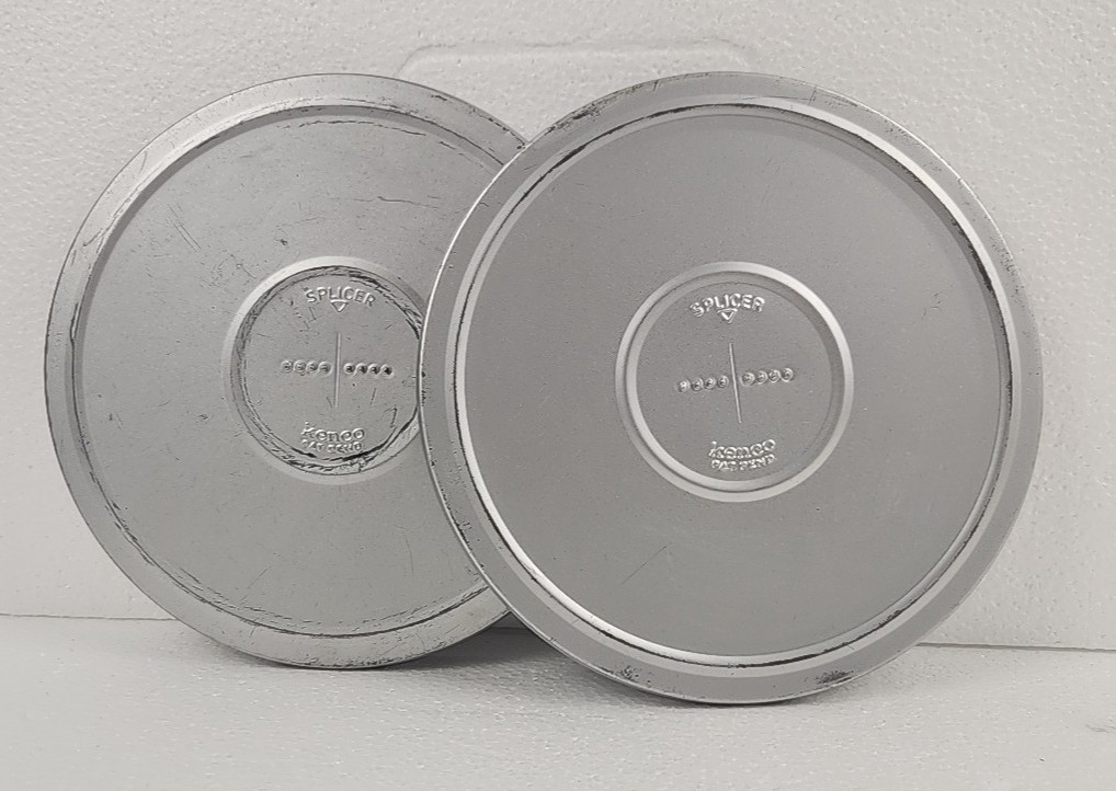 Vintage Kenco 8mm 7” Tin Cases 2x Lot