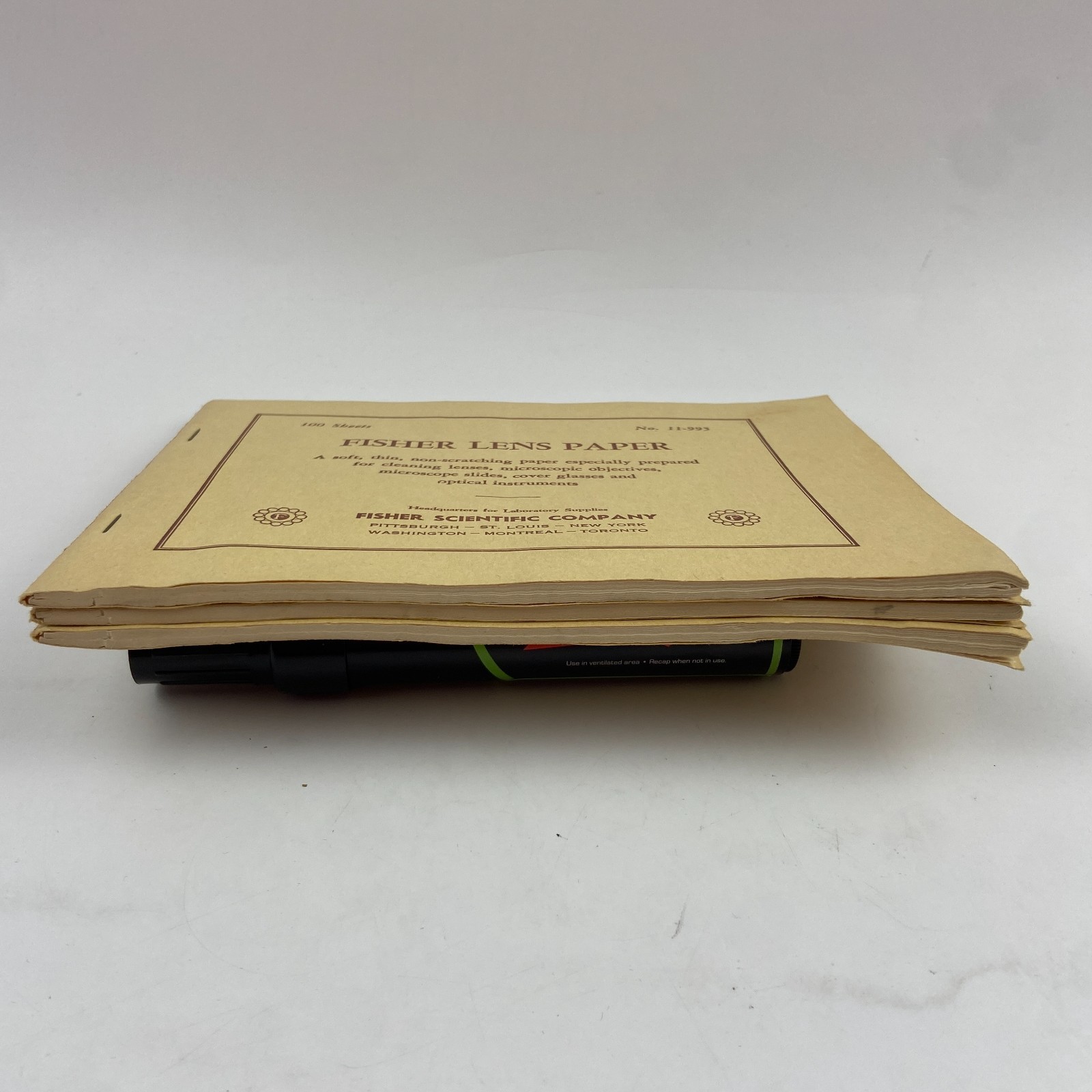 Vintage Fisher Lens Paper No. 11-995 – 100 Sheets Optical Cleaning – Lot of 3