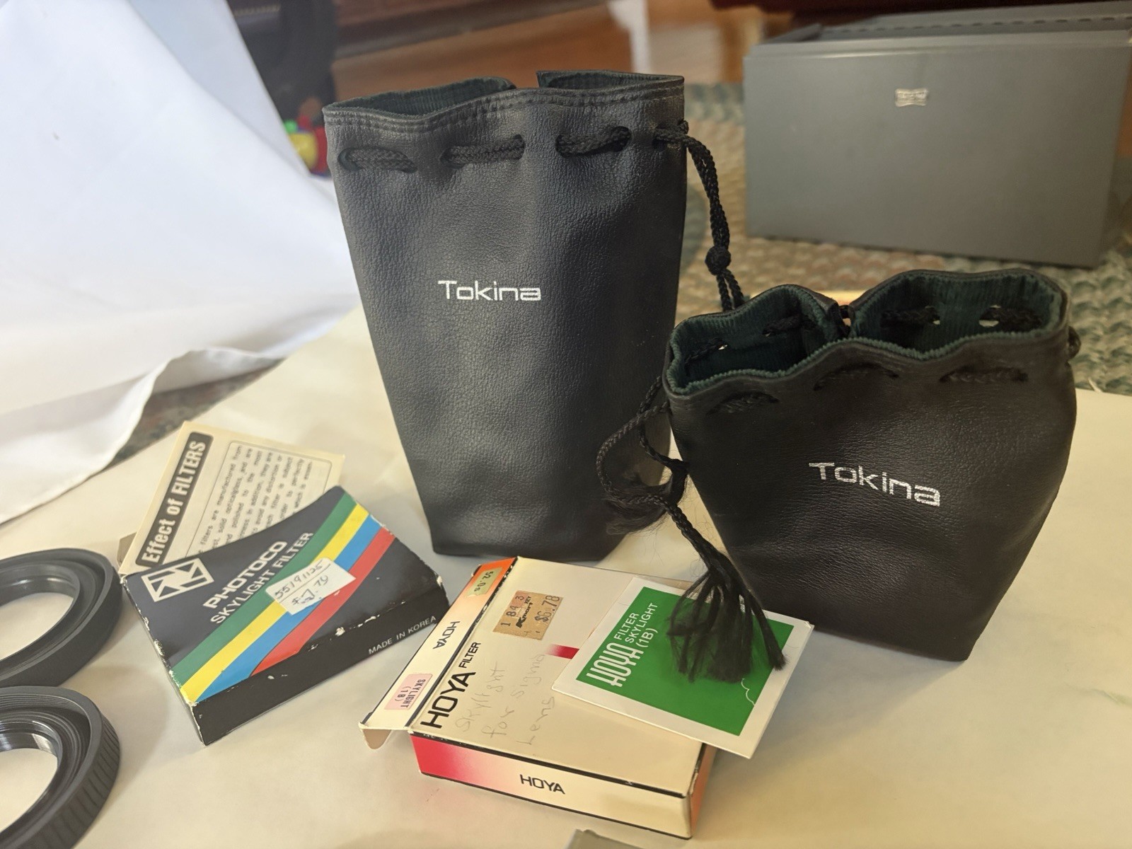 Lot of Vintage Camera Lens Accessories Tiffen, Marumi, Tokina, Hoya Japan