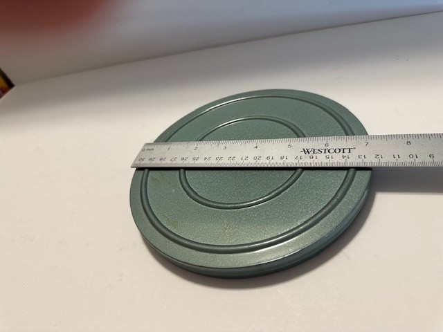 Vintage Reel to Reel 8MM w/ 7″ Plastic Reel & Green Metal Case Wedding Holidays