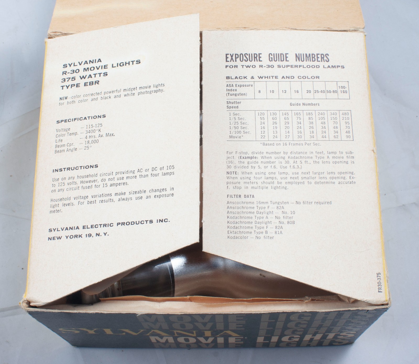 Kodak Brownie 2-Lamp Movie Light Model 1 Bulbs for Kodak Cameras WORKS