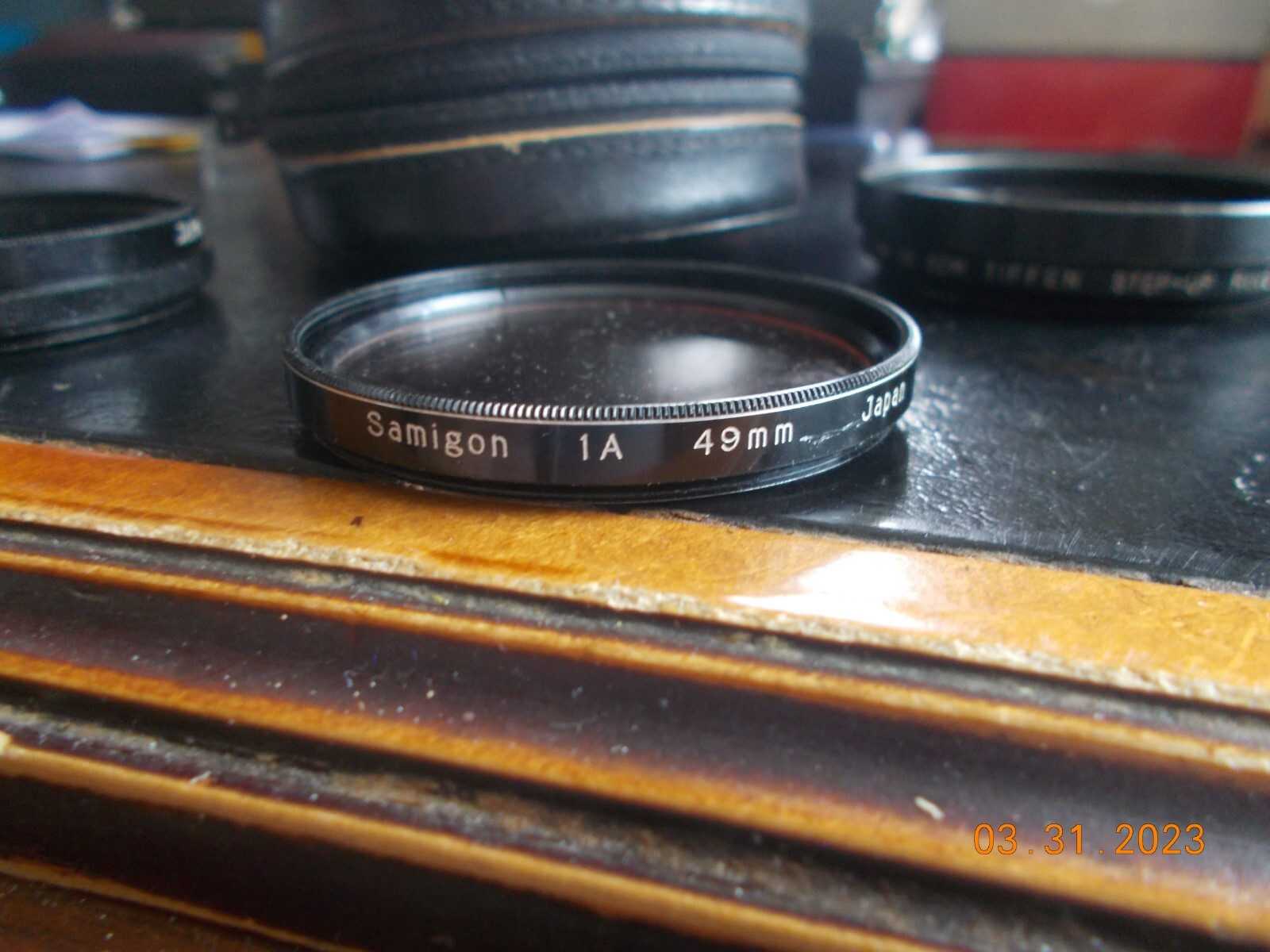 49mm Samigon 1A Filter + 49mm POL Filter + 49 to 52mm Stepup Ring All Japan