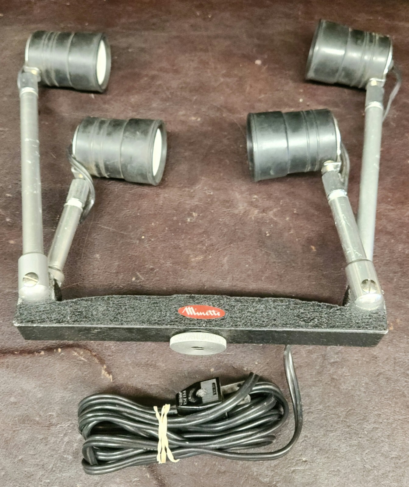 Vintage Minette 4 Arm/Bulb Photo Light, JAPAN, Tested/VG