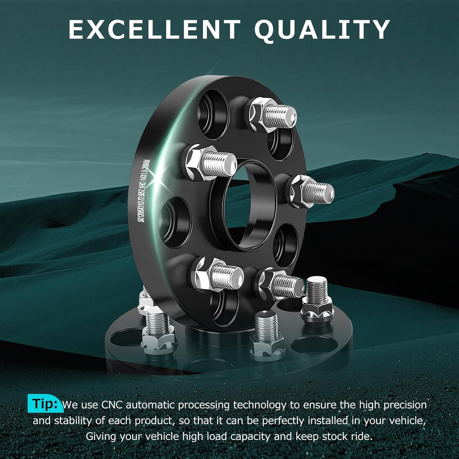 4PCS 5×4.72 to 5×4.4 Wheel Spacers 20mm with 5 Lug for 5x120mm to 5x112mm