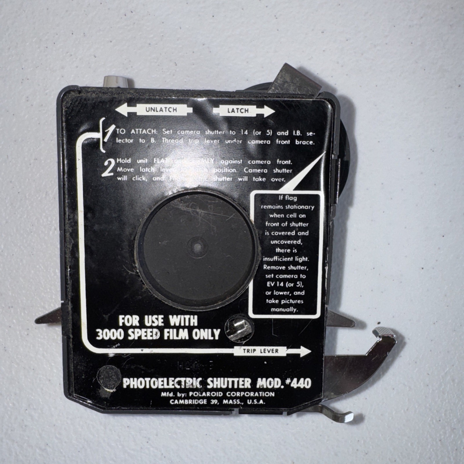 Vintage Retro Classic POLAROID PHOTOELECTRIC SHUTTER Model 440